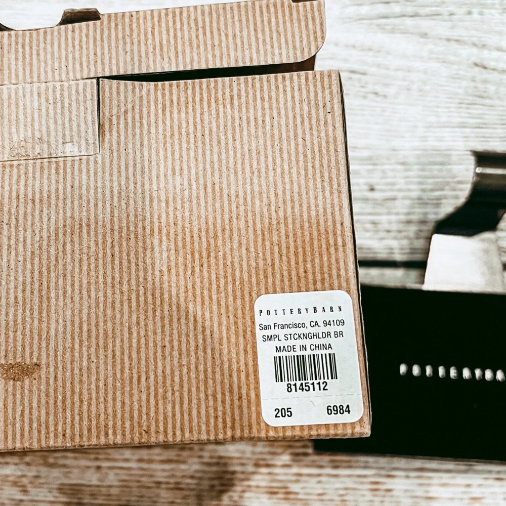 Pottery Barn Black Stocking Hook